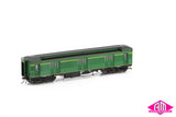 E Passenger Car The Overland, Hawthorn Green with etched "The Overland" nameplate - 4 Car Set VPS-36
