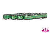 E Passenger Car The Overland, Hawthorn Green with etched "The Overland" nameplate - 4 Car Set VPS-36