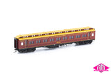 E Passenger Car Victorian Railways Heritage, Brown with Pinstriping - 4 Car Set VPS-38