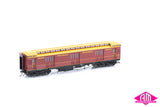 E Passenger Car Victorian Railways Heritage, Brown with Pinstriping - 4 Car Set VPS-38