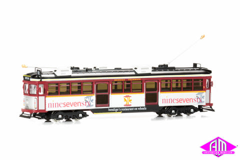 W6 Bendigo "ninesevensix' Restaurant Tram Diecast Static