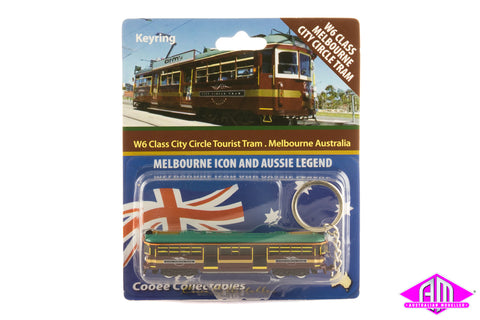 W6 Melbourne City Circle Tram (N Scale Keyring)