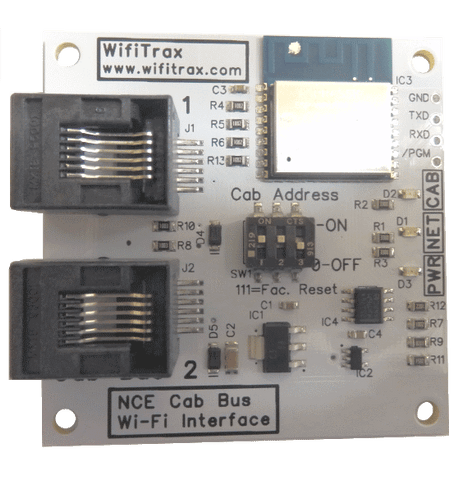 WiFiTrax WFD-30 Cab Bus WiFi Interface - WiThrottle Server For NCE Power Cab & Pro