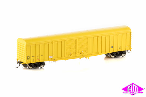 WBAX louvred Van with Curved Roof, Yellow with West Rail Logo, 4 Car Pack WLV-8
