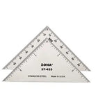 ZO-37433 - Zona - 3" Triangle Ruler - Stainless Steel