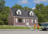 933-3774 - Brick Cape Cod House Kit (HO Scale)