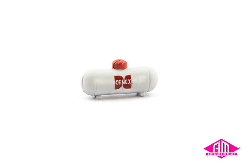 361-725 - Custom Details - White Small Propane Tank (1pk) (HO Scale)