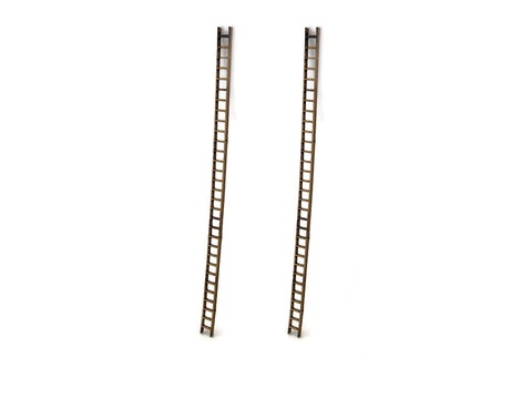 361-553 - Custom Details - Brown Wood Ladder (2pk) (HO Scale)