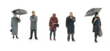Artitec - Passengers In Rain - 5pc (HO Scale)