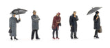 Artitec - Passengers In Rain - 5pc (HO Scale)