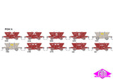 Private Owner Coal L Hoppers POH-4 (10 wagon pack)