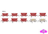 Private Owner Coal L Hoppers POH-6 (10 wagon pack)