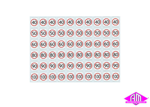 Australian Road Sign Decals Set 5