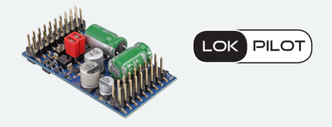 59315 - LokPilot 5 L DCC/MM/SX/M4 Pin Strip with Adapter (I/G/O Scale)