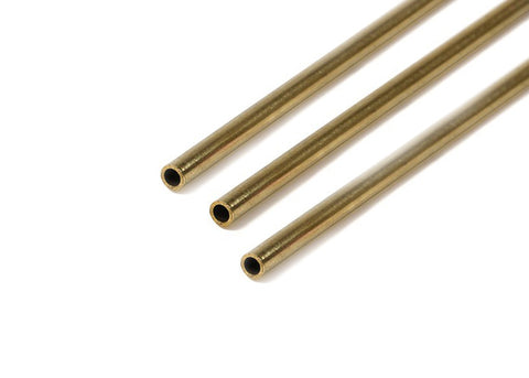 KRM-T020 - Brass Tube - 3pc (2.0mm dia x 300mm)