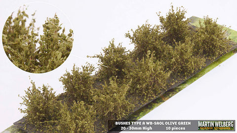 WB-SAOL - Bushes - Type A - Olive Green