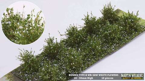 WB-SAW - Bushes - Type A - White Flowers