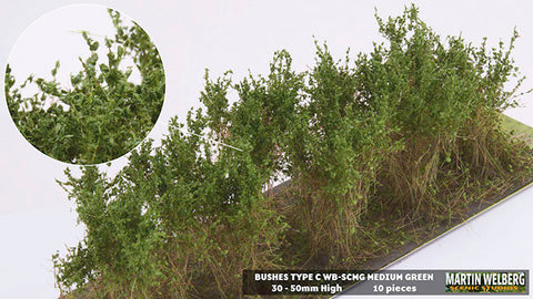 WB-SCMG - Bushes - Type C - Medium Green