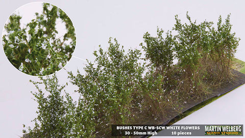 WB-SCW - Bushes - Type C - White